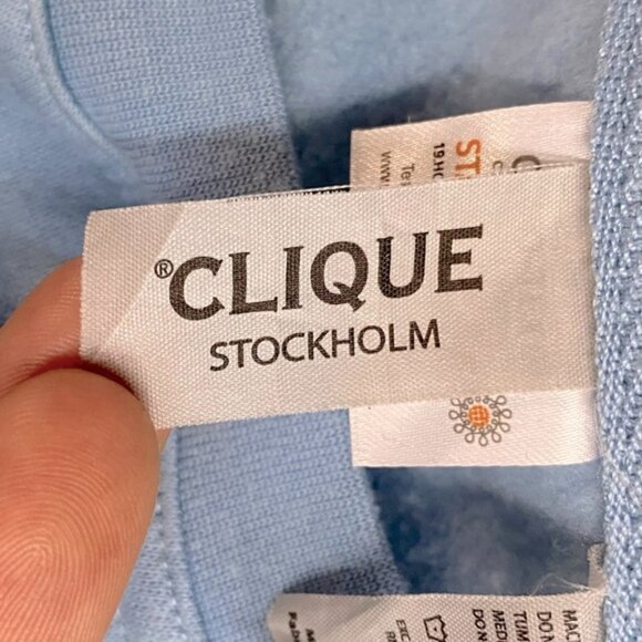 Clique Stockholm Light Blue Crewneck Sweater L - Picture 3 of 15